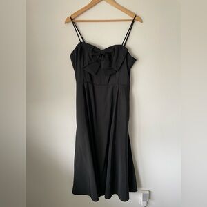 A New Day Black Bow Midi Dress